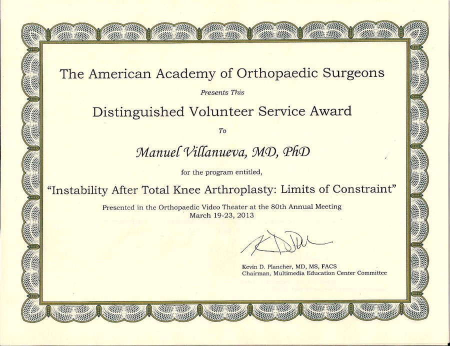 Inestabilidad tras prótesis total de rodilla. Límites de la reconstrucción en un tiempo.