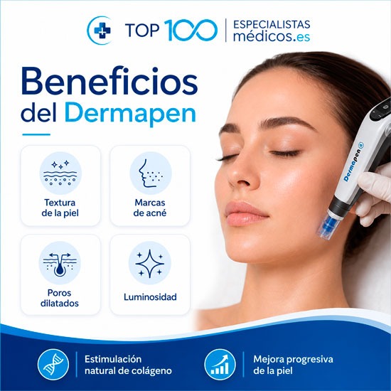 Beneficios del Dermapen para mejorar textura, poros, marcas de acné y luminosidad