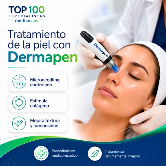 Tratamiento con Dermapen para la luminosidad de la piel, cicatrices y estimulación del colágeno
