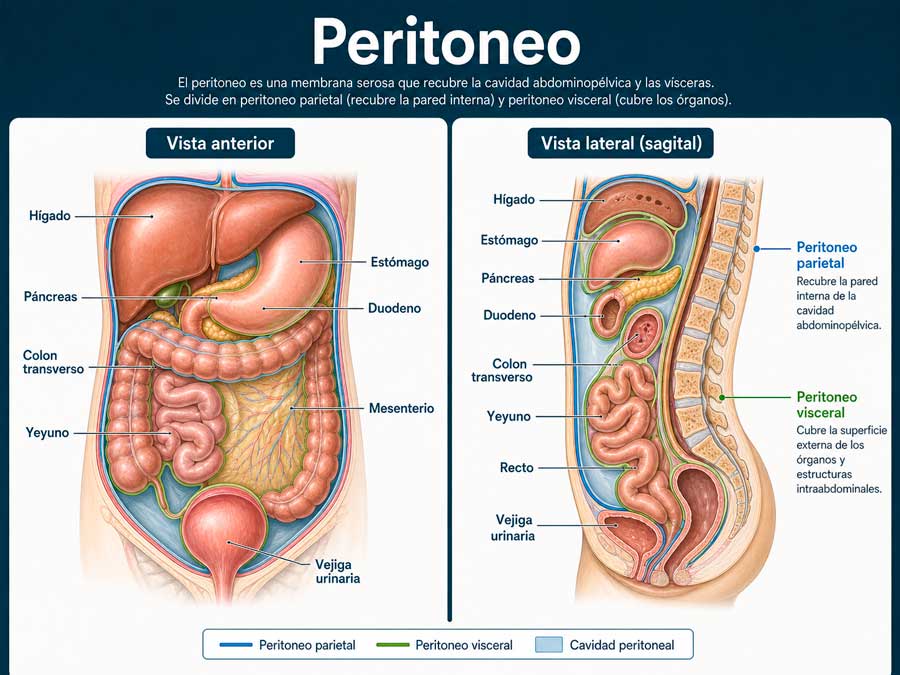 Peritoneo parietal y visceral