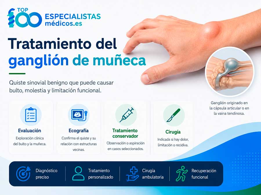 Tratamiento y cirugía del quiste sinovial
