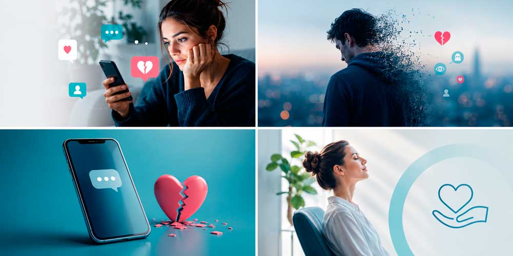 Amor en las redes sociales del love bombing al ghosting