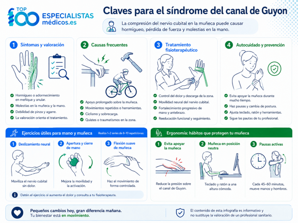 Claves para el s&iacute;ndrome del canal de Guyon