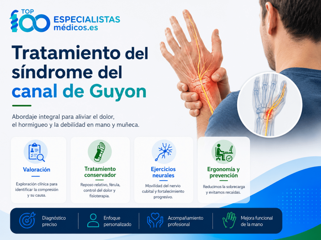Tratamiento del s&iacute;ndrome del canal de Guyon