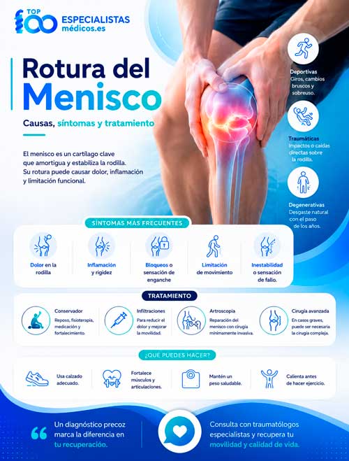 Rotura de menisco anatomia rodilla